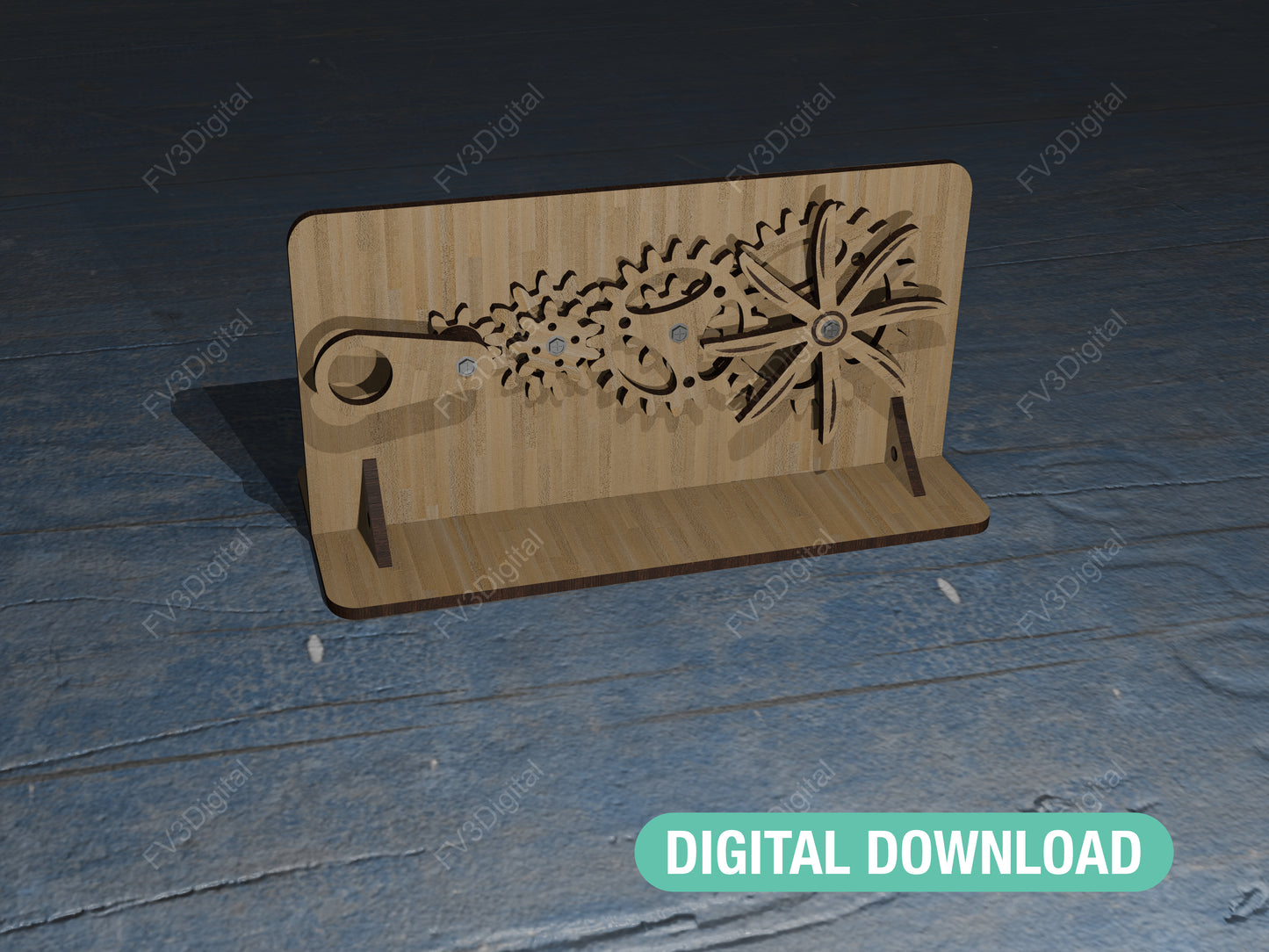 Laser Cut Files Gear Reduction System β Interactive Mechanical Toy for STEM Learning, Engineering Fun, and DIY Educational Projects