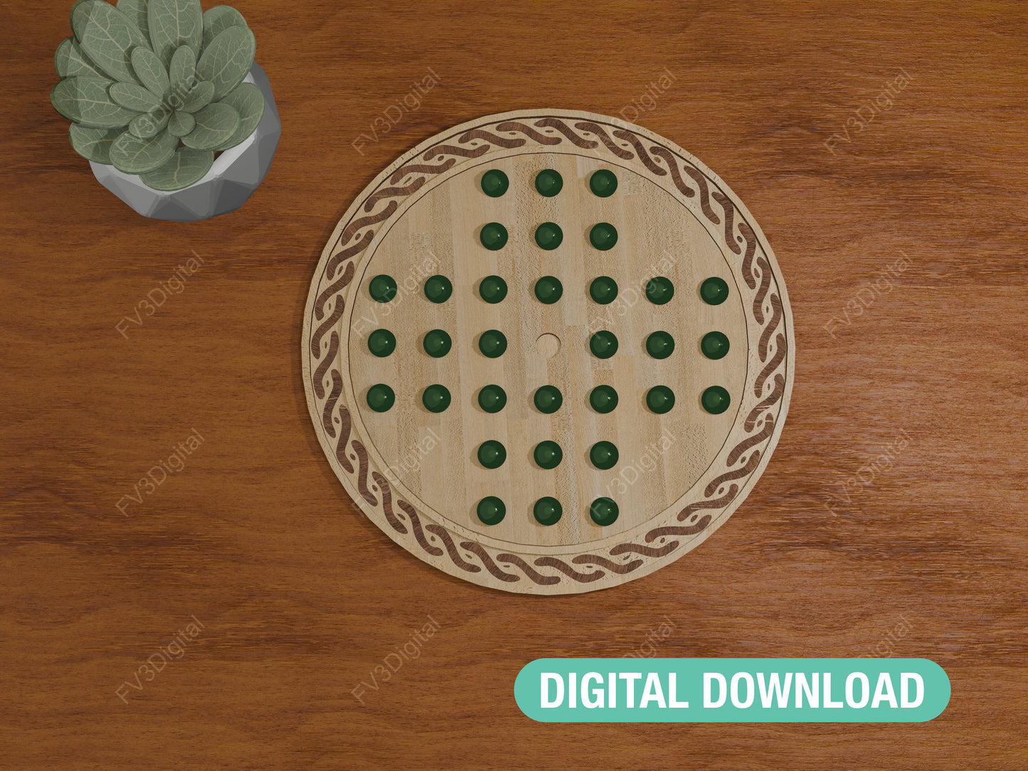 The Heirloom Solitaire Board | A Timeless DIY Wood Game Project (Laser Cut Files)
