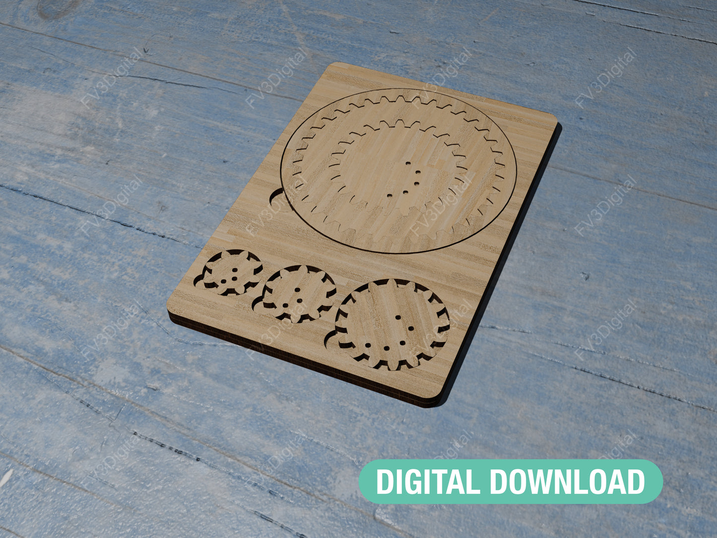 Laser Cut Files Spirograph Drawing Tool – Mechanical Art & Geometry Puzzle for DIY Projects, STEM Learning, and Creative Fun with Gears