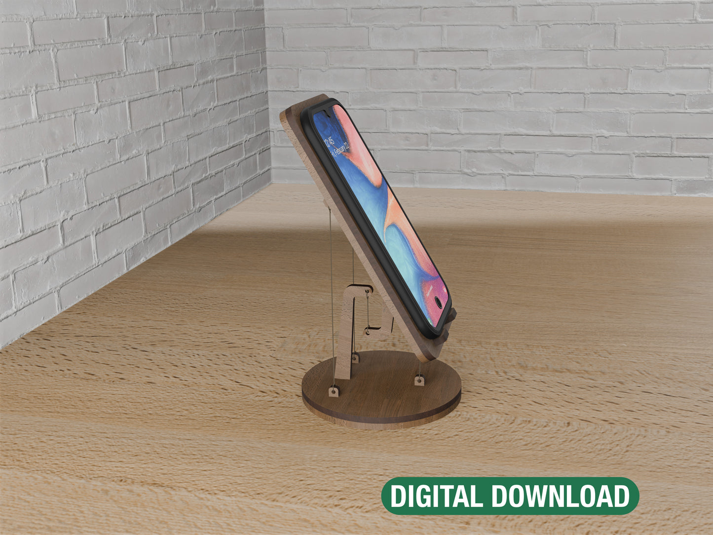 The Anti-Gravity Phone Stand | Tensegrity Laser Cut Files for Makers