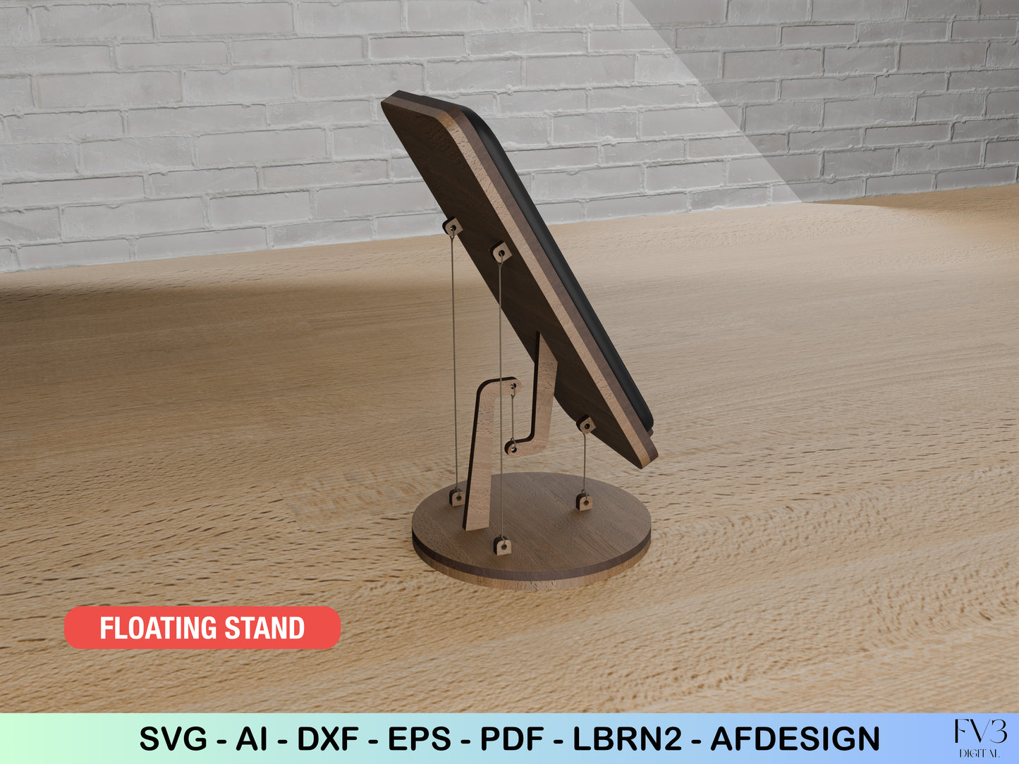 The Anti-Gravity Phone Stand | Tensegrity Laser Cut Files for Makers
