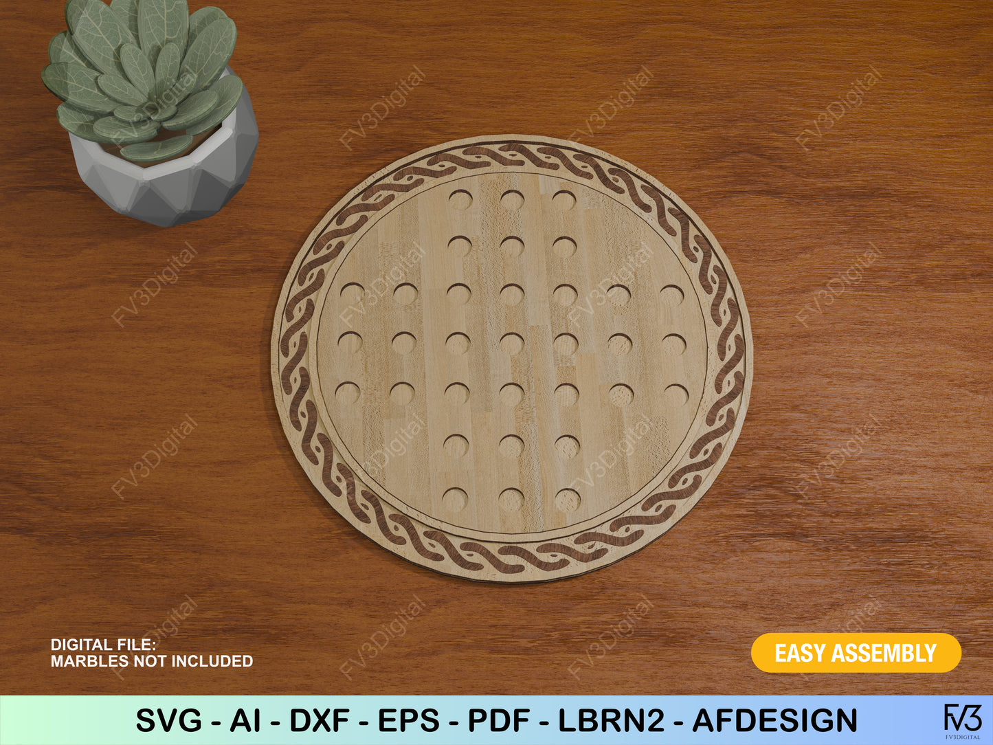 The Heirloom Solitaire Board | A Timeless DIY Wood Game Project (Laser Cut Files)
