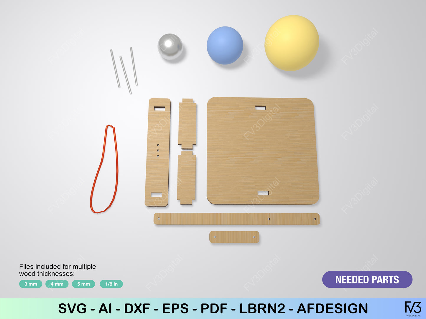 Laser Cut Orrery – Rotating Solar System STEM Project for Kids & Adults