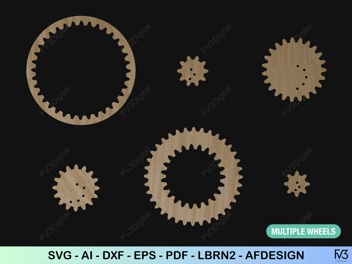 Laser Cut Files Spirograph Drawing Tool – Mechanical Art & Geometry Puzzle for DIY Projects, STEM Learning, and Creative Fun with Gears