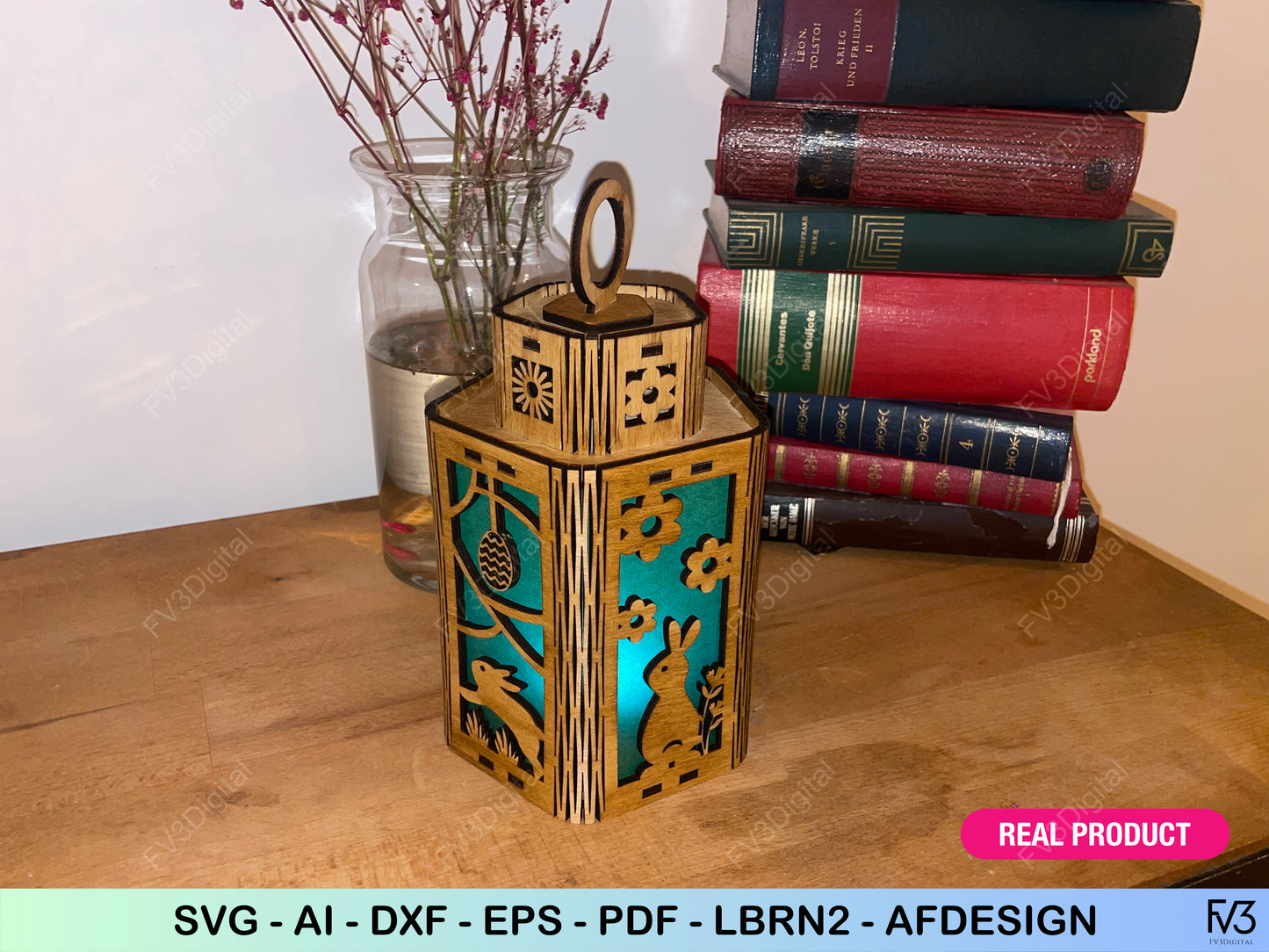 Laser Cut Files for a Beautiful Easter Decoration DIY Easter Lantern – Perfect for Festive Home Decor, Spring Celebrations & Seasonal Joy