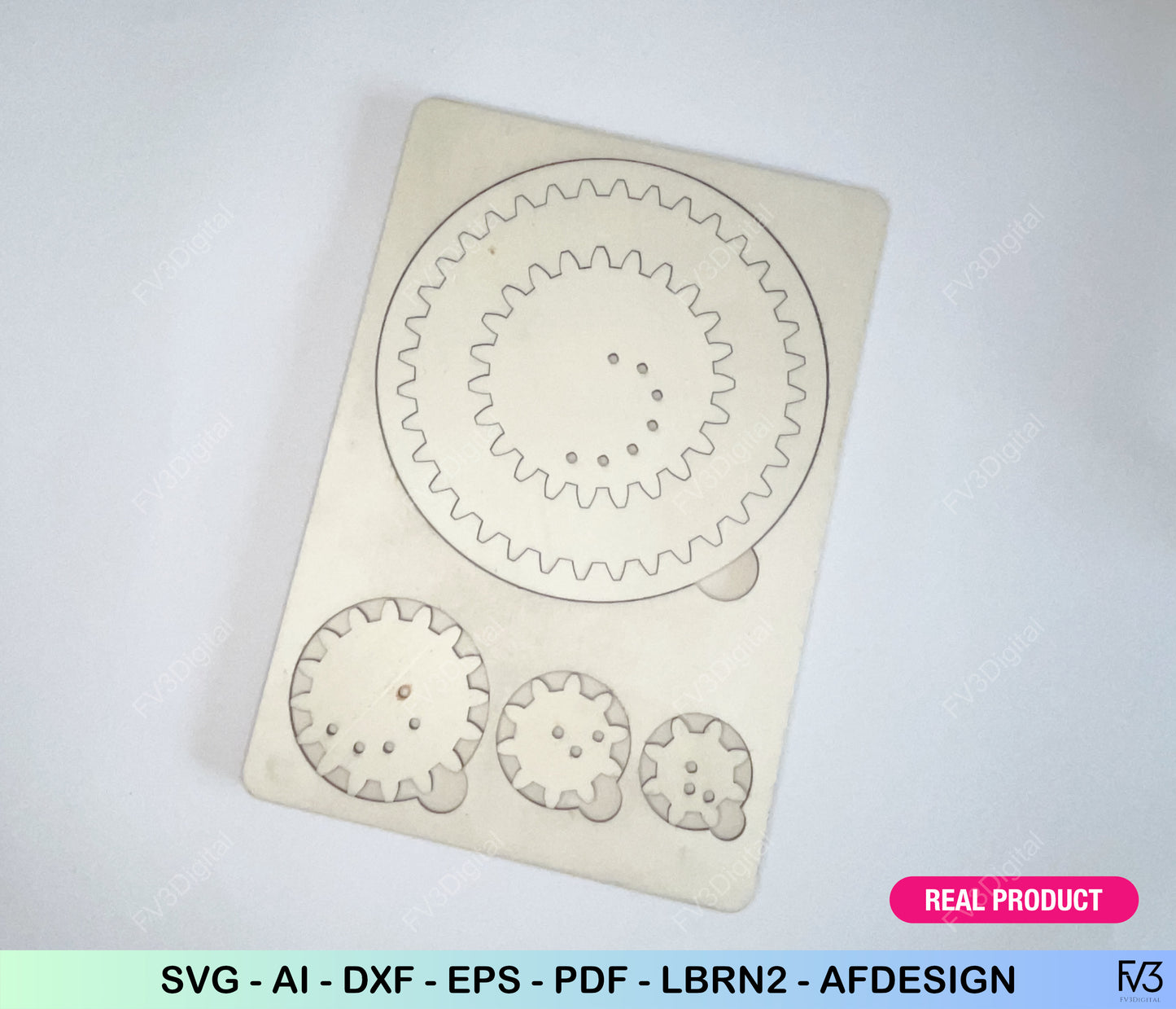 Laser Cut Files Spirograph Drawing Tool – Mechanical Art & Geometry Puzzle for DIY Projects, STEM Learning, and Creative Fun with Gears