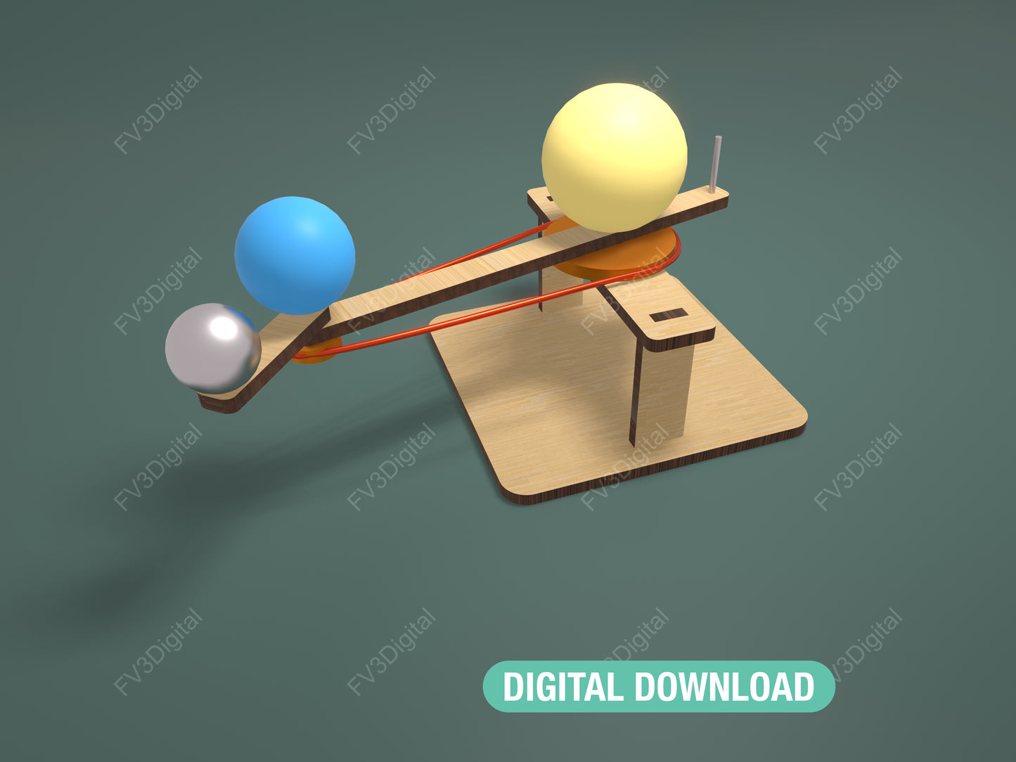 Laser Cut Orrery β Rotating Solar System STEM Project for Kids & Adults