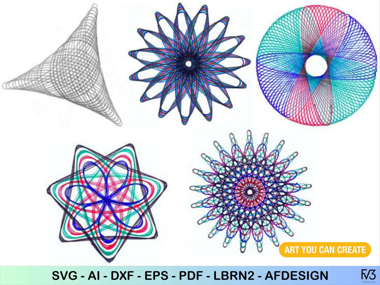 Laser Cut Files: Geometric Drawing Machine (Spirograph Style)