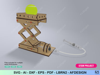 Hydraulic Press Mechanism – STEM Physics Build | Laser Cut SVG Files