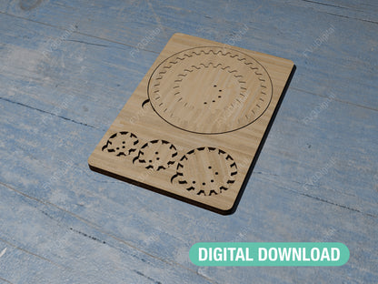 Laser Cut Files Spirograph Drawing Tool – Mechanical Art & Geometry Puzzle for DIY Projects, STEM Learning, and Creative Fun with Gears