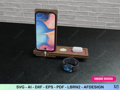 Desktop Organizer & Docking Station | Laser Cut Files for a Perfect DIY Tech Gift