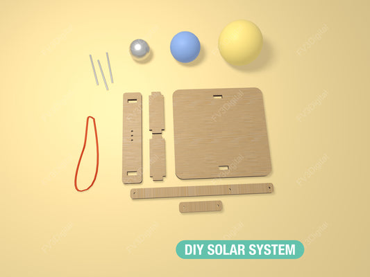 Laser Cut Orrery – Rotating Solar System STEM Project for Kids & Adults