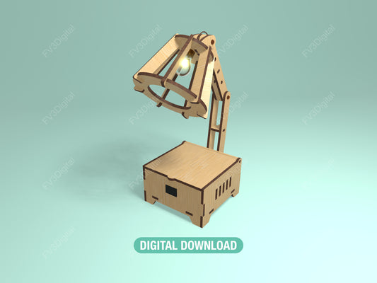 Educational Standing Lamp Project: Laser Cut Files for a Hands-On STEM Build