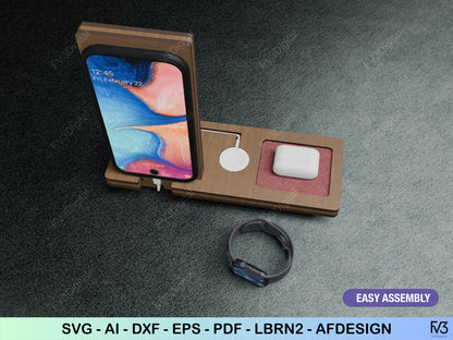 Desktop Organizer & Docking Station | Laser Cut Files for a Perfect DIY Tech Gift