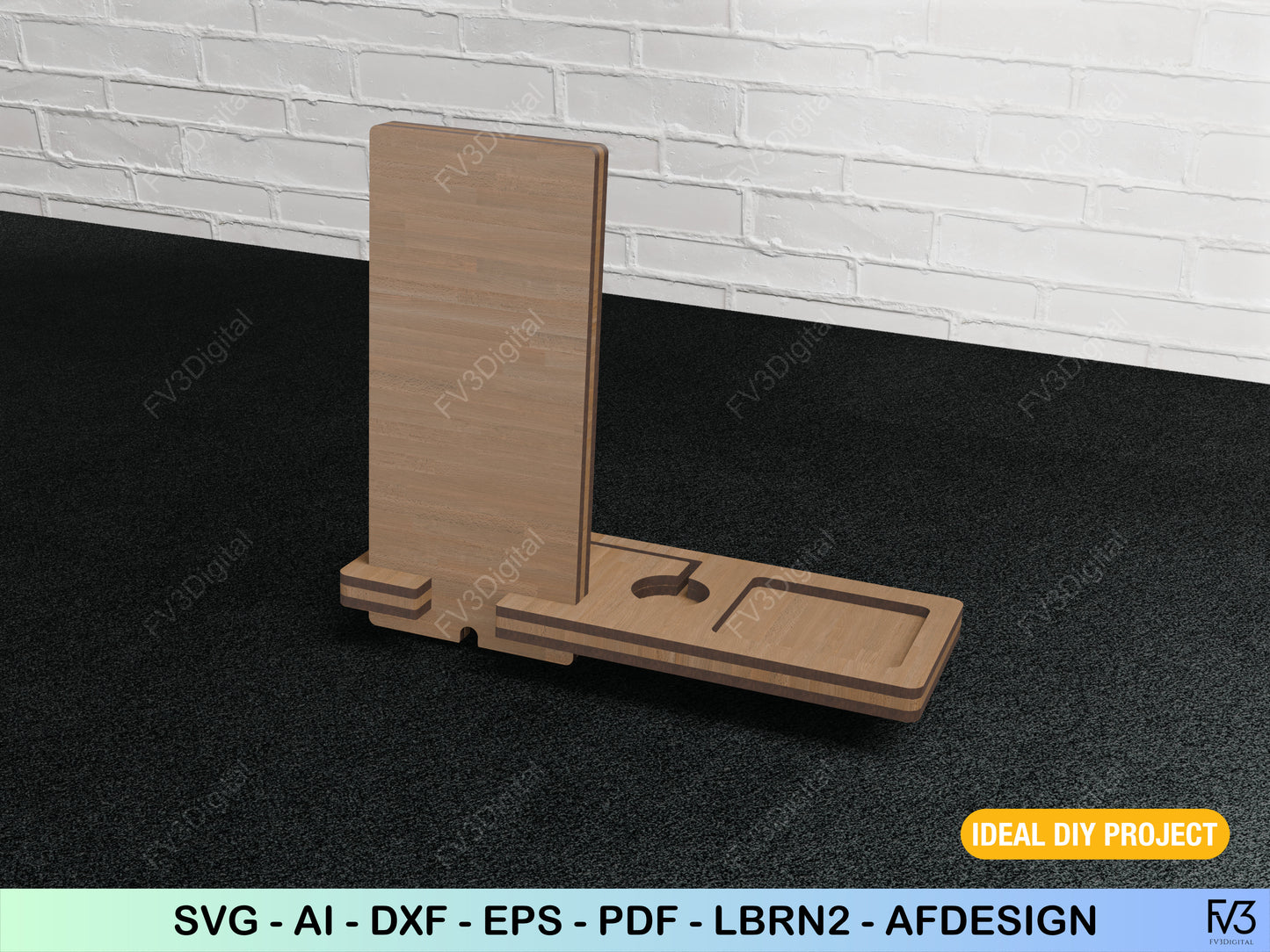 Desktop Organizer & Docking Station | Laser Cut Files for a Perfect DIY Tech Gift