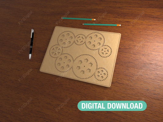 Laser Cut Gear Puzzle Files | Wooden STEM Toy & Brain Teaser for Curious Minds