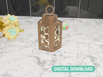 Laser Cut Files for a Beautiful Easter Decoration DIY Easter Lantern – Perfect for Festive Home Decor, Spring Celebrations & Seasonal Joy