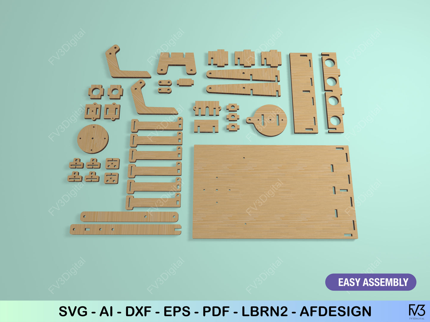 Hydraulic Robotic Arm – Working STEM Model | Laser Cut Files