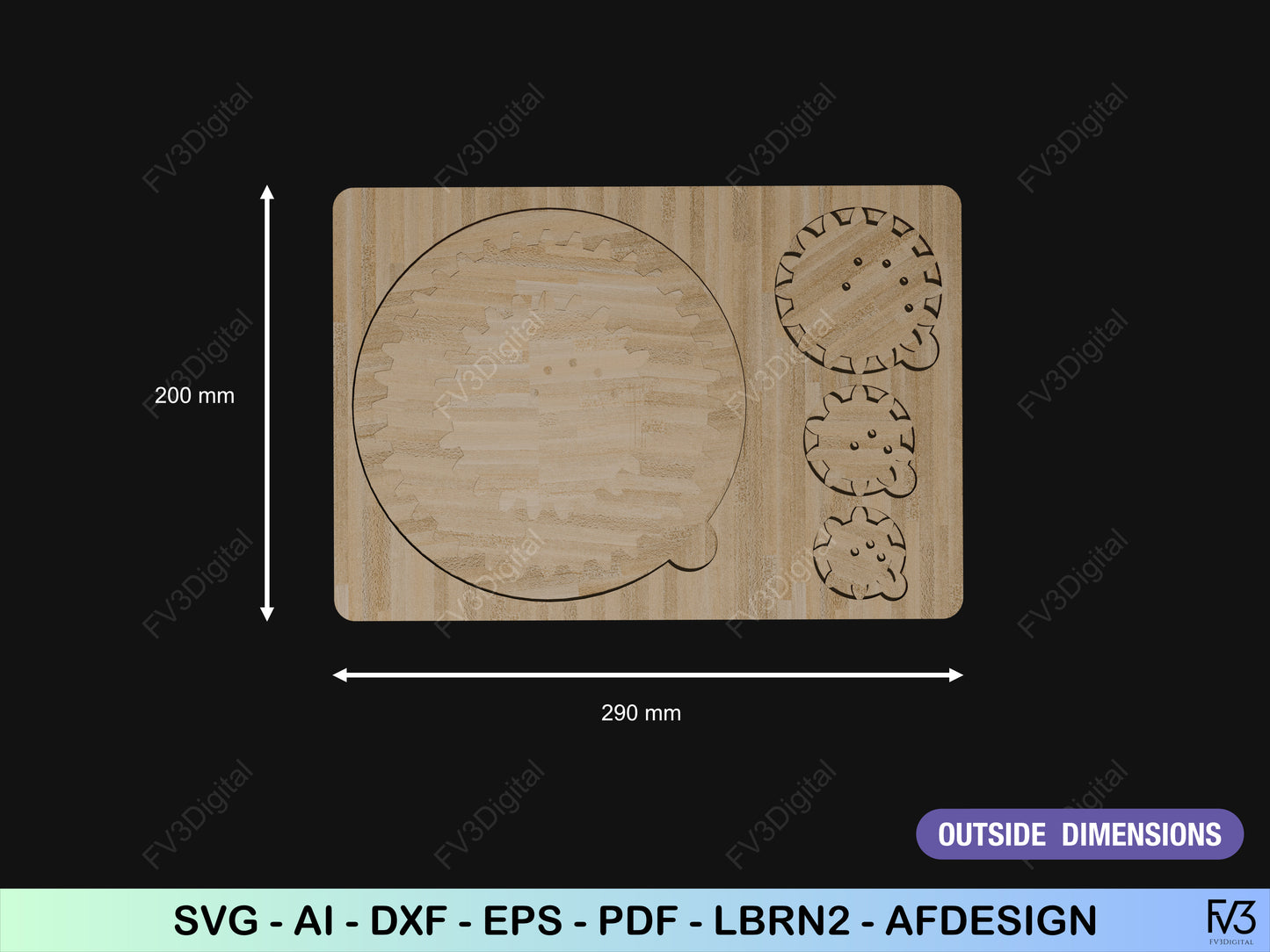 Laser Cut Files Spirograph Drawing Tool – Mechanical Art & Geometry Puzzle for DIY Projects, STEM Learning, and Creative Fun with Gears
