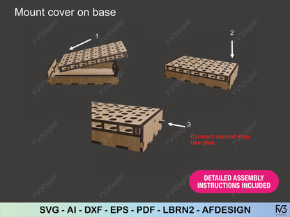 Laser Cut Files Connect Four Board Game SVG Digital Download - DIY Tabletop Game Design Fun and Interactive Project - Board game project.