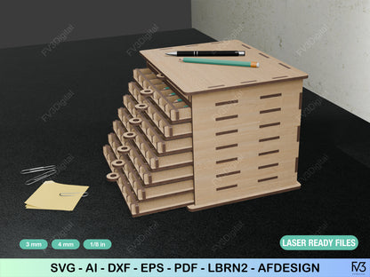 Laser Cut Pen Box Digital Download: Craft Your Perfect Pen Display. Ideal for Pen Collectors & DIY Enthusiasts - Instant download!