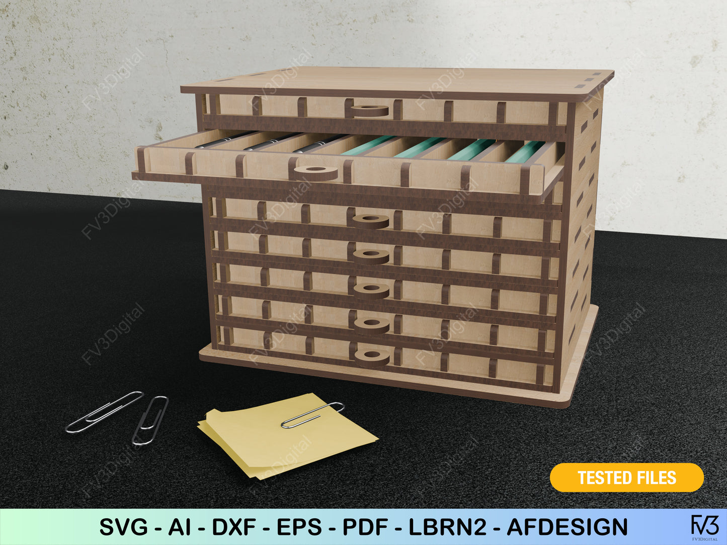 Laser Cut Pen Box Digital Download: Craft Your Perfect Pen Display. Ideal for Pen Collectors & DIY Enthusiasts - Instant download!