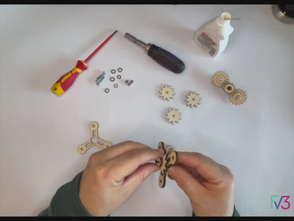 Interactive STEM Fidget Spinner with Gears: A Fun 2-in-1 Laser Cut Project