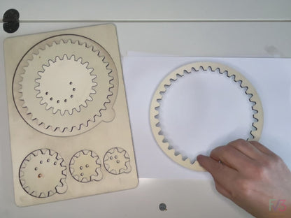 Laser Cut Files Spirograph Drawing Tool – Mechanical Art & Geometry Puzzle for DIY Projects, STEM Learning, and Creative Fun with Gears